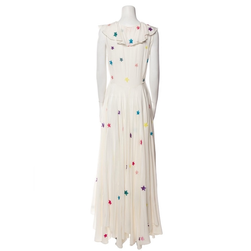 ROCOCO SAND RUFFLE STAR STELLAR HIGH-LOW DRESS Size L - Picture 4 of 16